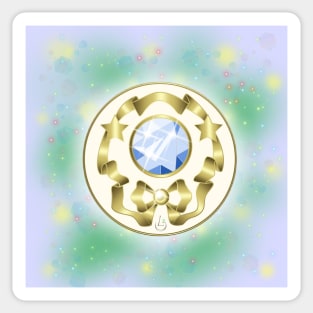 Crystal Star Brooch Sticker